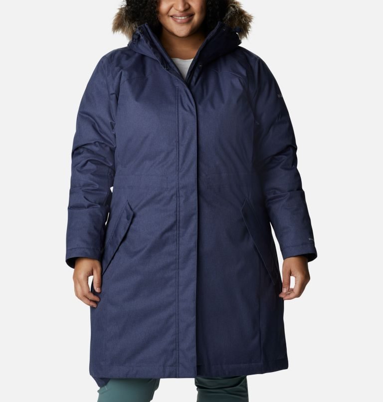 Jachete Parka Columbia Juniper Ridge Omni-Heat Infinity Down Dama Bleumarin | Plus Size QJ80719MZ